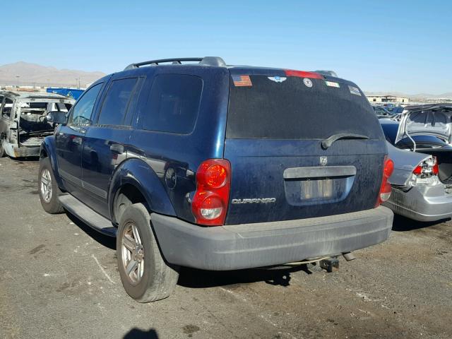 1D4HD38N26F108086 - 2006 DODGE DURANGO SX BLUE photo 3