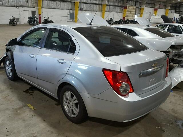 1G1JC5SH6D4167000 - 2013 CHEVROLET SONIC LT SILVER photo 3