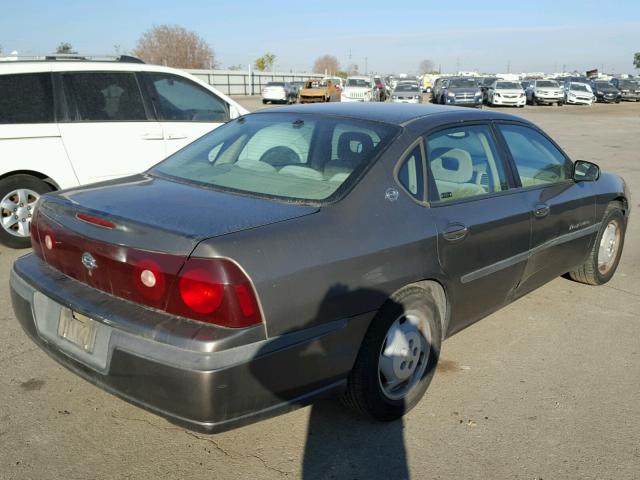 2G1WH55K729350169 - 2002 CHEVROLET IMPALA LS BROWN photo 4