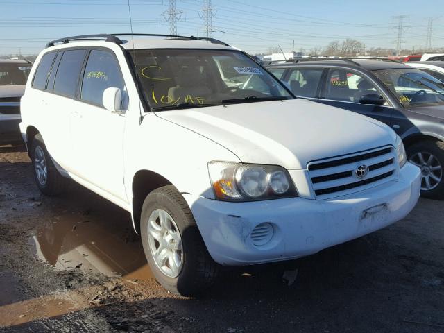 JTEGD21A410018715 - 2001 TOYOTA HIGHLANDER WHITE photo 1