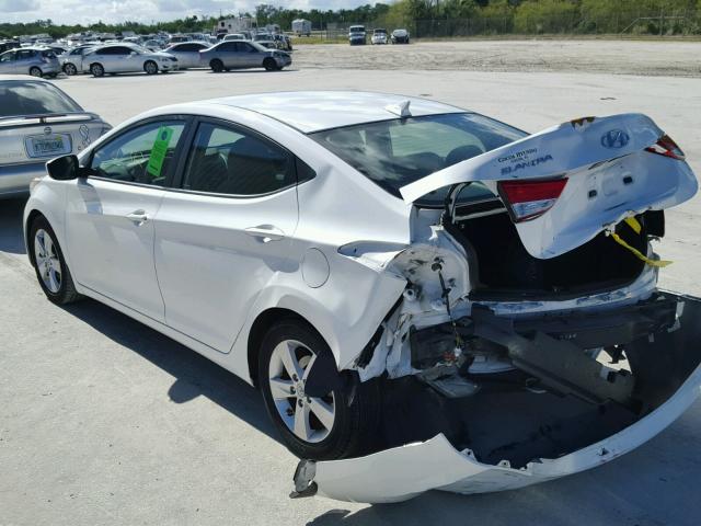 5NPDH4AE0DH297081 - 2013 HYUNDAI ELANTRA GL SILVER photo 3