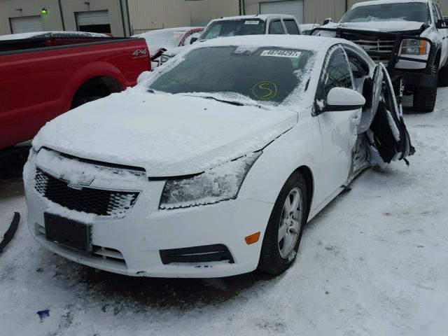 1G1PC5SB0D7313525 - 2013 CHEVROLET CRUZE LT WHITE photo 2