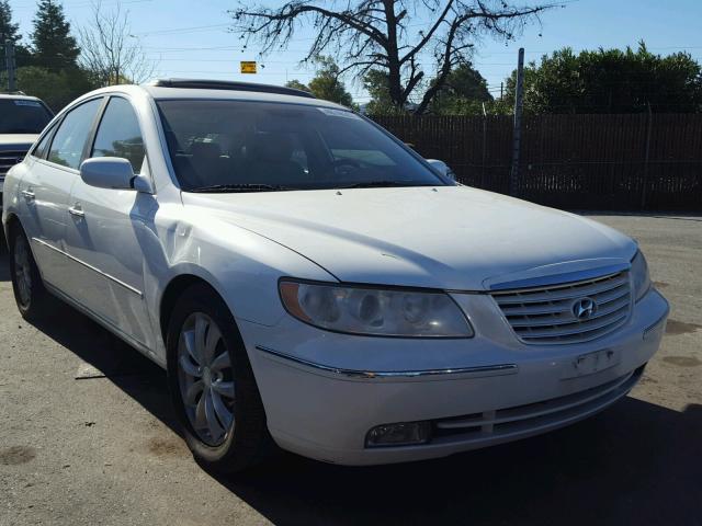 KMHFC46F36A064598 - 2006 HYUNDAI AZERA SE WHITE photo 1