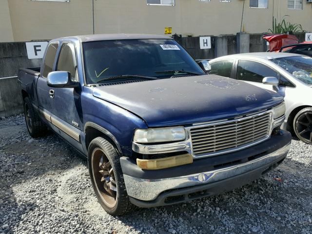 2GCEC19T111388992 - 2001 CHEVROLET SILVERADO BLUE photo 1