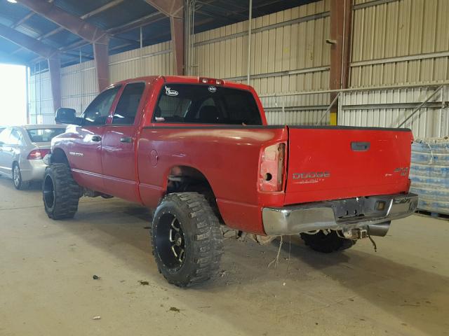 3D7KU28C93G775734 - 2003 DODGE RAM 2500 S წითელი ფოტო 3