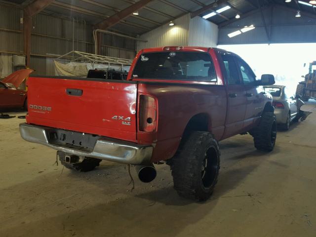 3D7KU28C93G775734 - 2003 DODGE RAM 2500 S წითელი ფოტო 4