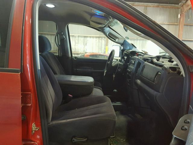 3D7KU28C93G775734 - 2003 DODGE RAM 2500 S წითელი ფოტო 5