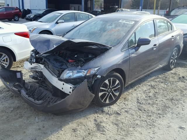 19XFB2F81EE073292 - 2014 HONDA CIVIC EX GRAY photo 2