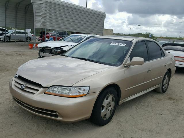 1HGCG16551A027211 - 2001 HONDA ACCORD EX GOLD photo 2