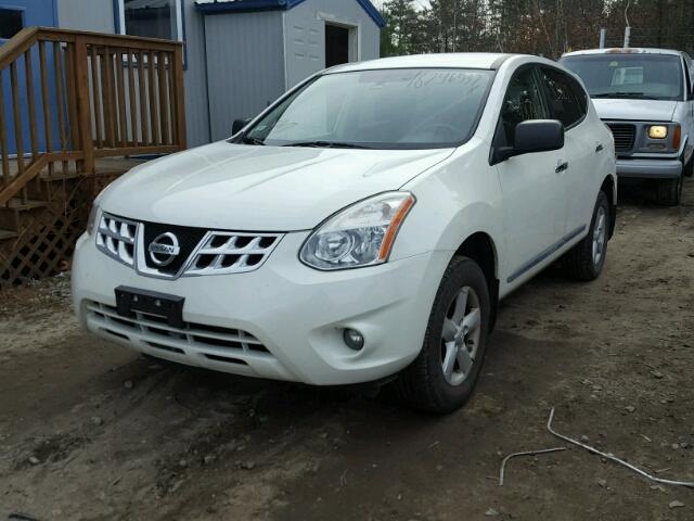 JN8AS5MVXCW417570 - 2012 NISSAN ROGUE S WHITE photo 2