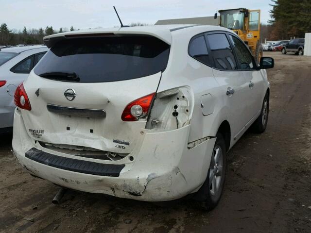 JN8AS5MVXCW417570 - 2012 NISSAN ROGUE S WHITE photo 4