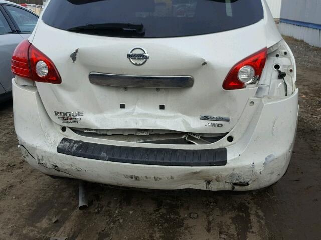 JN8AS5MVXCW417570 - 2012 NISSAN ROGUE S WHITE photo 9