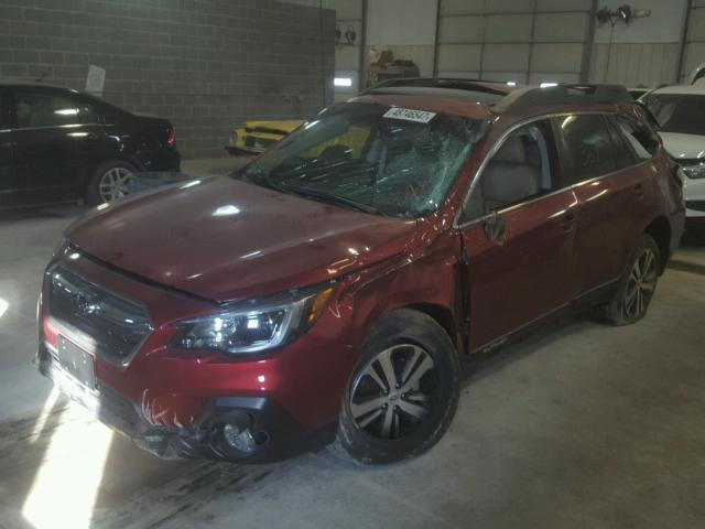 4S4BSAKCXJ3259638 - 2018 SUBARU OUTBACK 2. RED photo 2