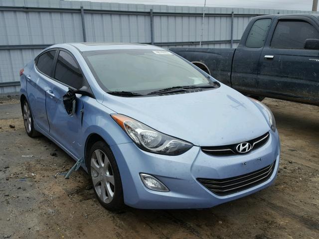 KMHDH4AE1CU376744 - 2012 HYUNDAI ELANTRA GL BLUE photo 1