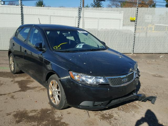 KNAFU5A24B5329458 - 2011 KIA FORTE EX BLACK photo 1