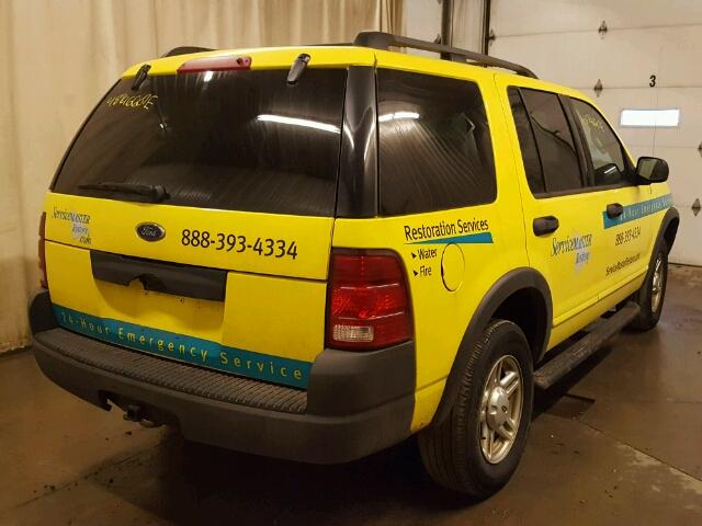 1FMZU72K33UA77621 - 2003 FORD EXPLORER X YELLOW photo 4