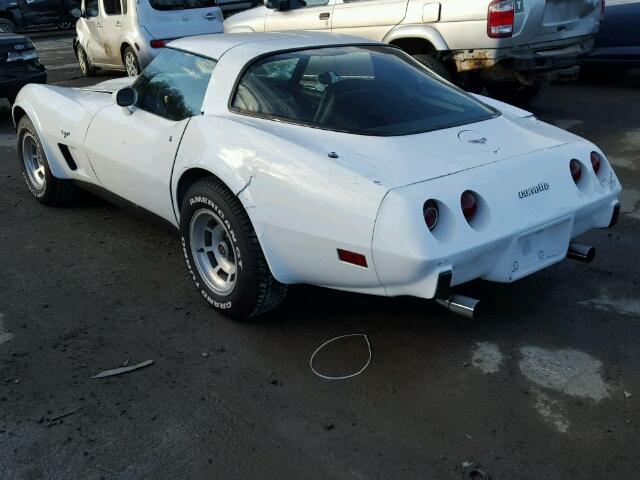 1Z8789S419692 - 1979 CHEVROLET CORVETTE WHITE photo 3