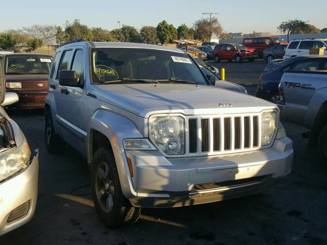 1J8GP28K38W251463 - 2008 JEEP LIBERTY SP SILVER photo 1