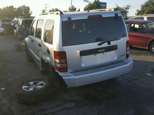 1J8GP28K38W251463 - 2008 JEEP LIBERTY SP SILVER photo 3