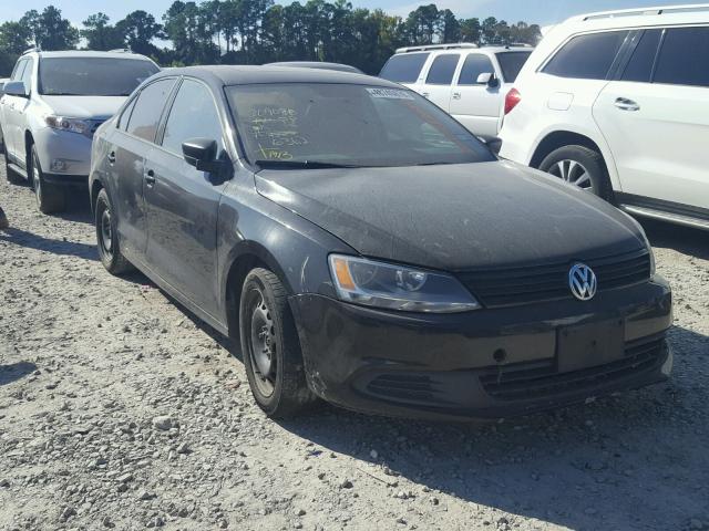 3VW2K7AJ3CM396362 - 2012 VOLKSWAGEN JETTA BASE BLACK photo 1