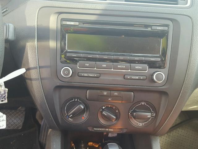 3VW2K7AJ3CM396362 - 2012 VOLKSWAGEN JETTA BASE BLACK photo 9