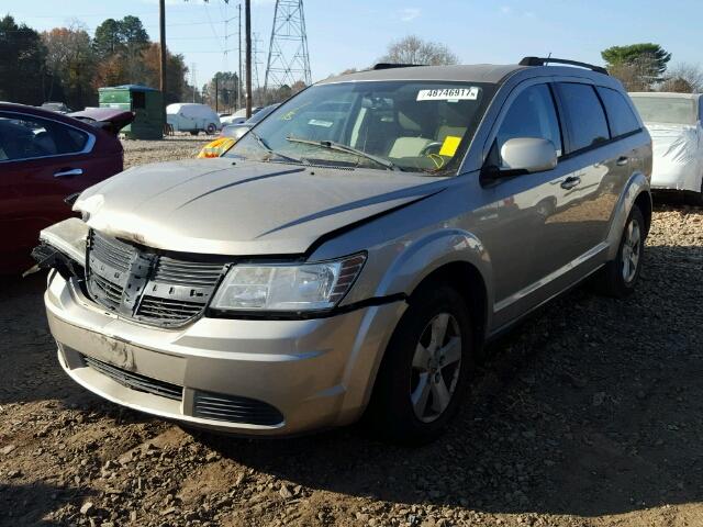 3D4GG57V59T206796 - 2009 DODGE JOURNEY SX GOLD photo 2