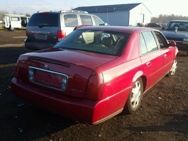 1G6KD54Y63U186542 - 2003 CADILLAC DEVILLE RED photo 4