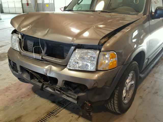 1FMZU73K43UC29288 - 2003 FORD EXPLORER X BROWN photo 9