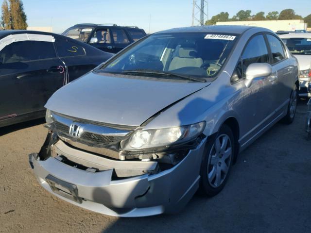 19XFA1F52AE066672 - 2010 HONDA CIVIC LX SILVER photo 2