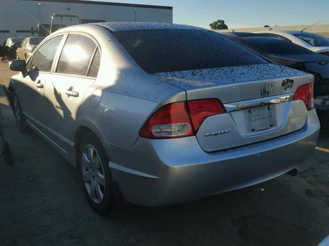 19XFA1F52AE066672 - 2010 HONDA CIVIC LX SILVER photo 3