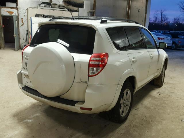 JTMDF4DV5A5023534 - 2010 TOYOTA RAV4 LIMIT WHITE photo 4