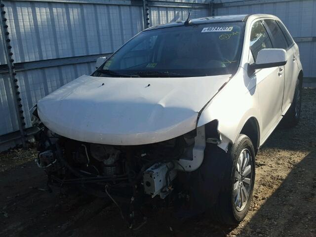 2FMDK49C58BA86296 - 2008 FORD EDGE LIMIT WHITE photo 2