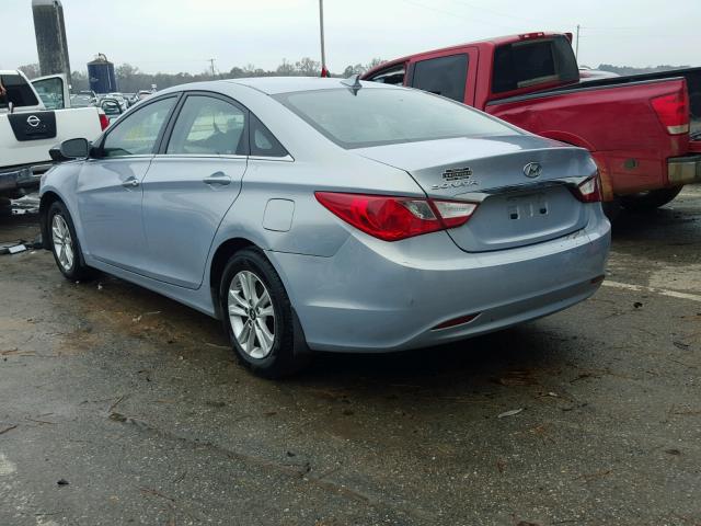 5NPEB4AC1DH539607 - 2013 HYUNDAI SONATA GLS BLUE photo 3