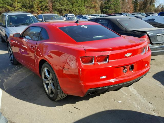 2G1FB1EV0A9104258 - 2010 CHEVROLET CAMARO LT RED photo 3