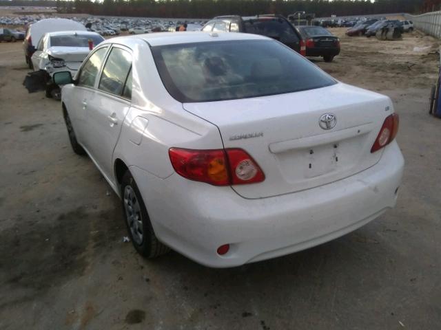 JTDBU4EE9A9108641 - 2010 TOYOTA COROLLA BA WHITE photo 3