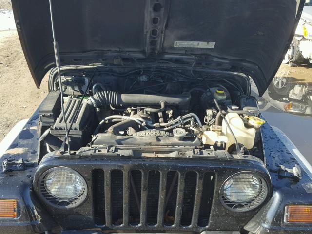 1J4FA49S51P367451 - 2001 JEEP WRANGLER / BLACK photo 7