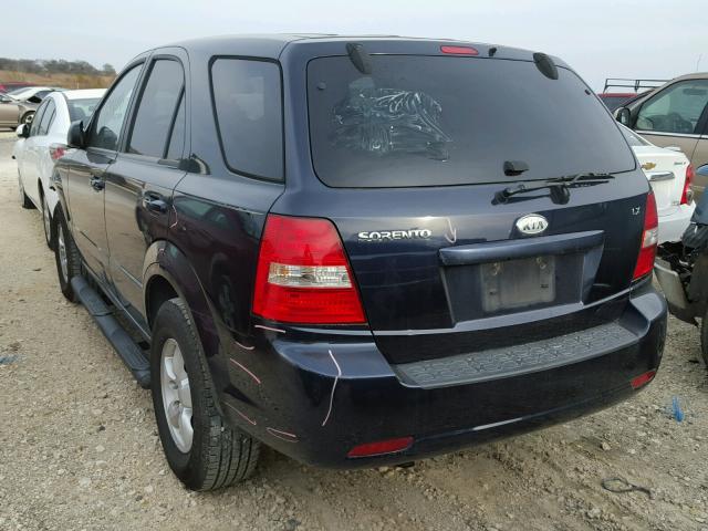 KNDJD735795889419 - 2009 KIA SORENTO LX BLACK photo 3