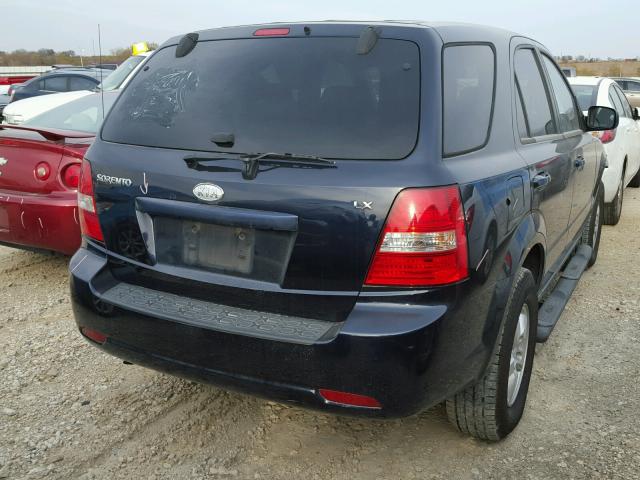 KNDJD735795889419 - 2009 KIA SORENTO LX BLACK photo 4