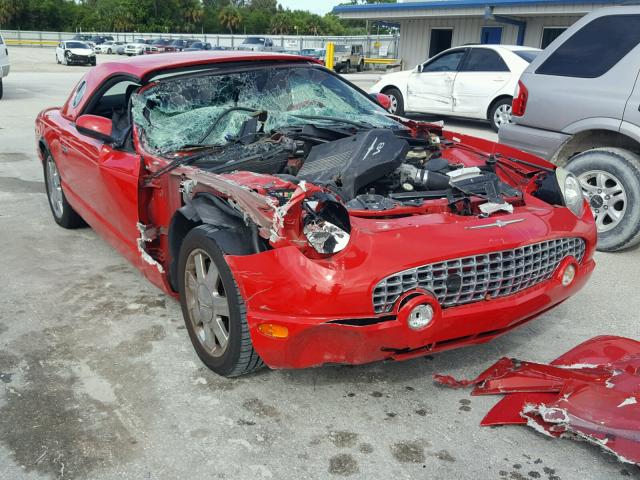 1FAHP60A83Y105374 - 2003 FORD THUNDERBIR RED photo 1