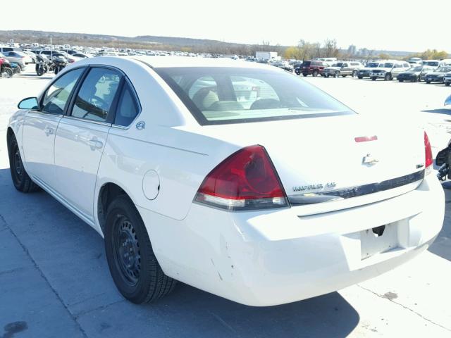 2G1WB58K881250358 - 2008 CHEVROLET IMPALA LS WHITE photo 3