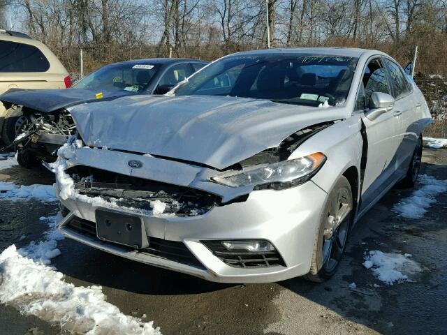 3FA6P0VP1HR303642 - 2017 FORD FUSION SPO SILVER photo 2