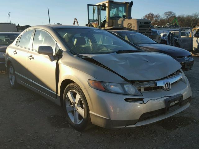 1HGFA16847L055376 - 2007 HONDA CIVIC EX GOLD photo 1