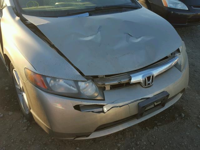 1HGFA16847L055376 - 2007 HONDA CIVIC EX GOLD photo 9