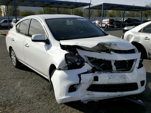 3N1CN7AP4EL826916 - 2014 NISSAN VERSA S WHITE photo 1