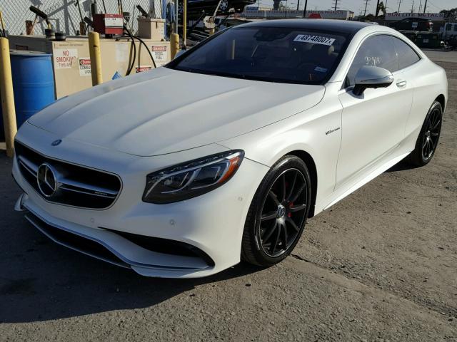 WDDXJ7JB7FA007587 - 2015 MERCEDES-BENZ S 63 AMG WHITE photo 2