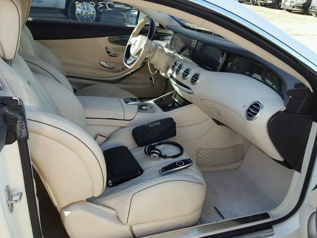 WDDXJ7JB7FA007587 - 2015 MERCEDES-BENZ S 63 AMG WHITE photo 5