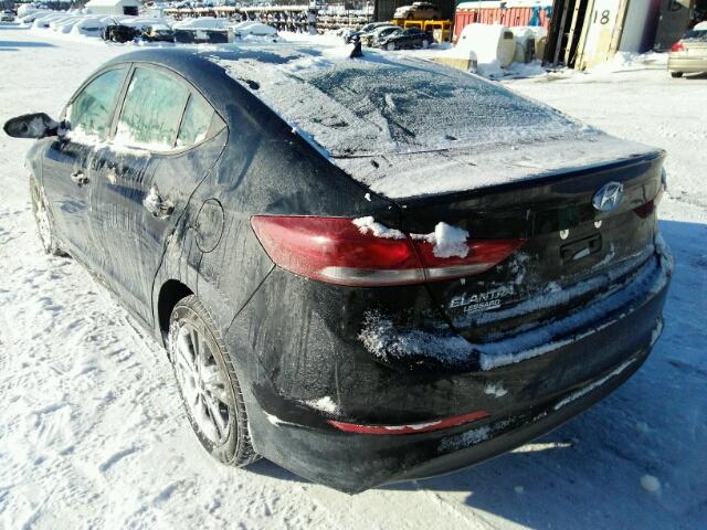 KMHD84LFXHU416882 - 2017 HYUNDAI ELANTRA SE BLACK photo 3