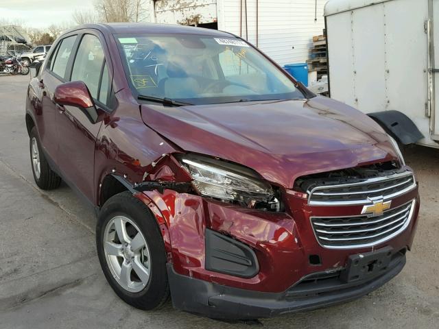 3GNCJNSB9GL234681 - 2016 CHEVROLET TRAX LS MAROON photo 1