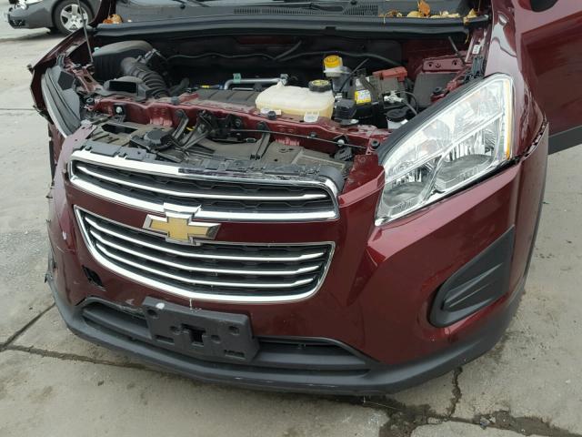 3GNCJNSB9GL234681 - 2016 CHEVROLET TRAX LS MAROON photo 7