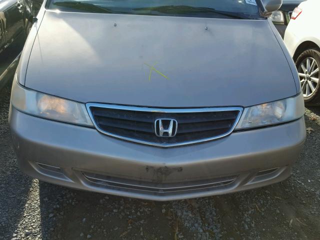 2HKRL18652H575309 - 2002 HONDA ODYSSEY EX BEIGE photo 7